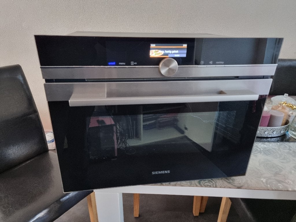 Luxe Siemens inbouw oven combi magnetron model CM636GNS1, Ophalen, Gebruikt, Siemens, Oven met grill
