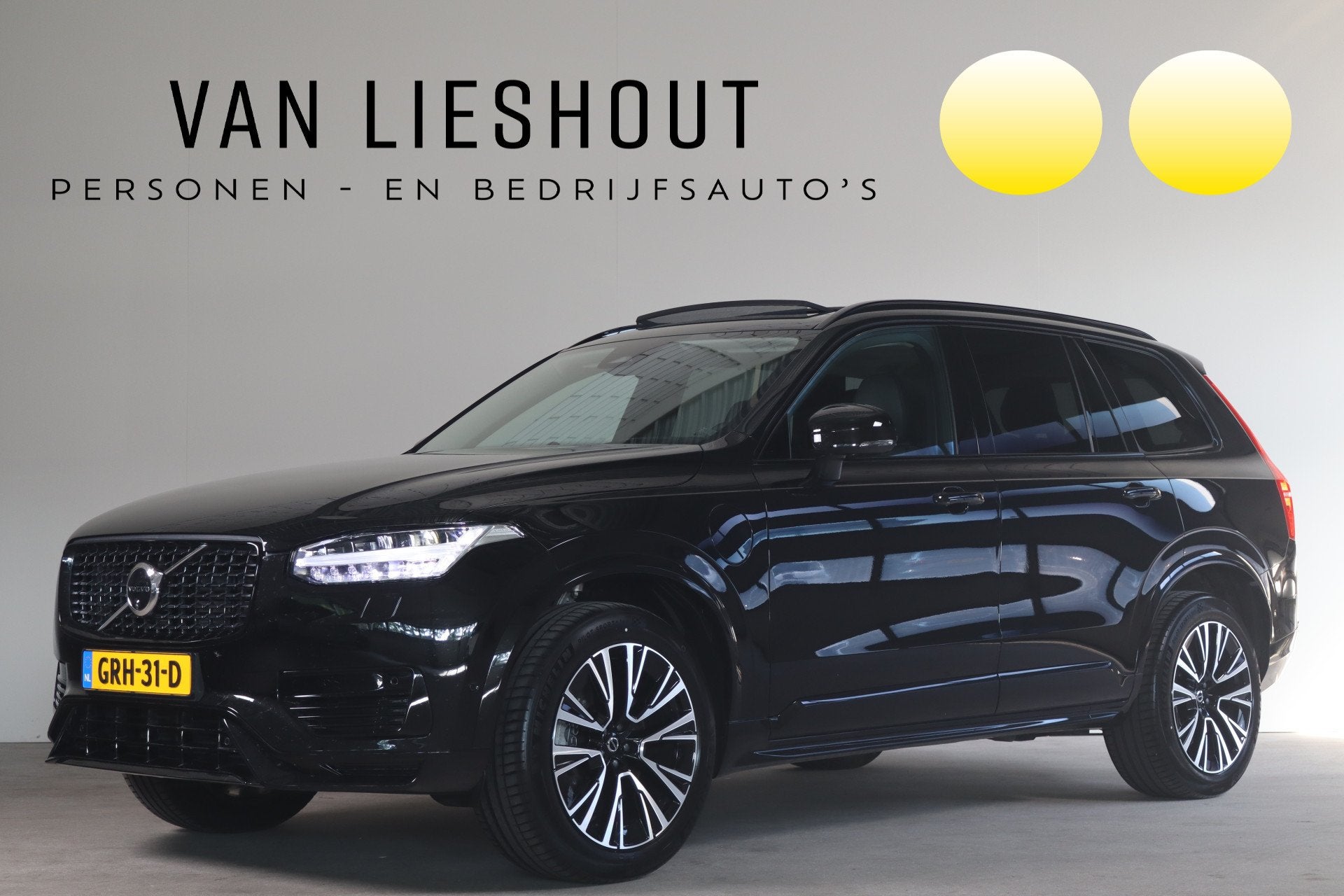 Volvo XC90 2.0 T8 Plug-in hybrid AWD Ultra Dark - NL- Auto!, Gebruikt, 4 cilinders, 1969 cc, Zwart