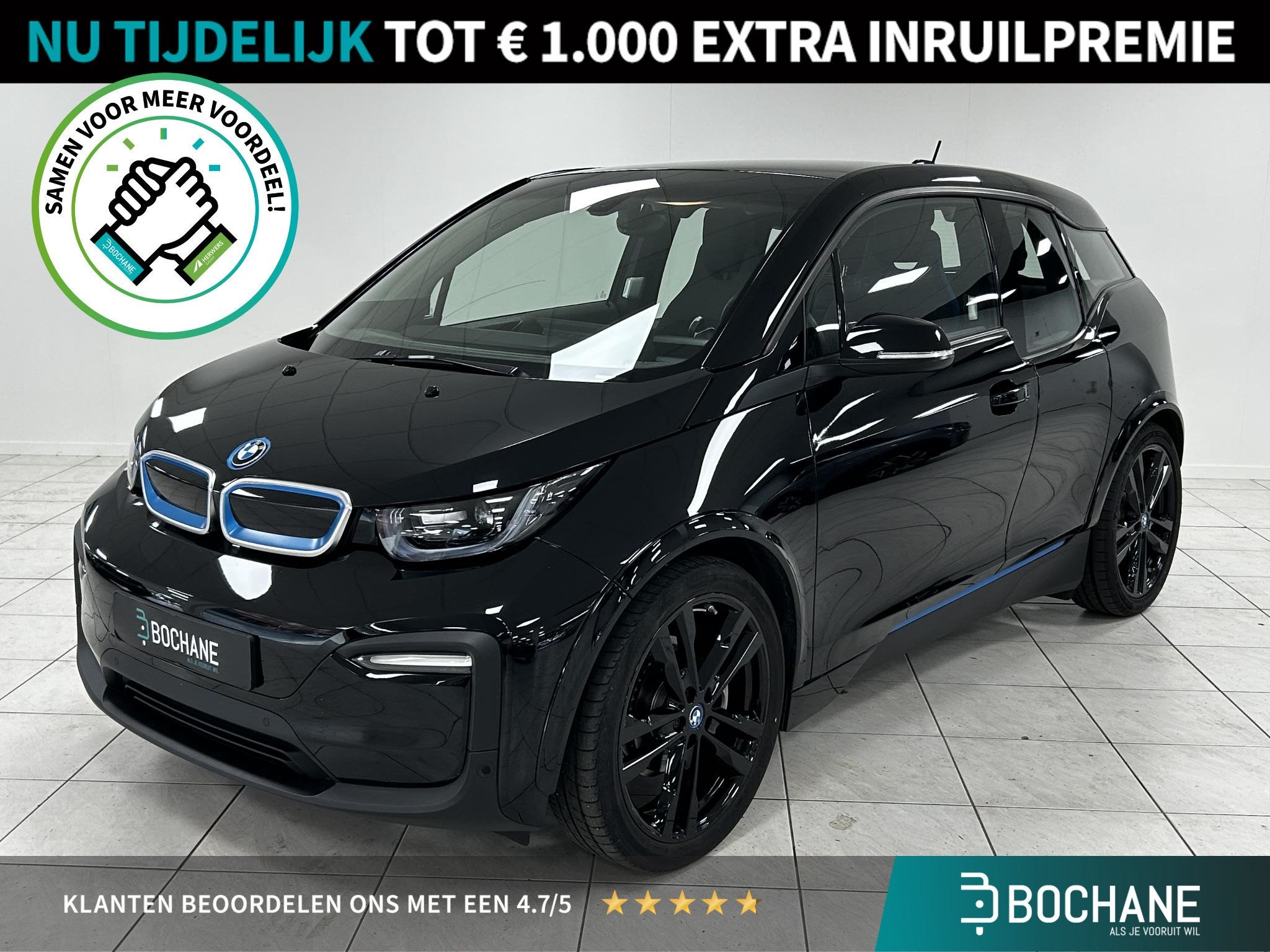 BMW i3 Business Edition 120Ah 42 kWh NAVIGATIE | PARKEERSENS, Auto's, Huisgarantie, Met garantie (alle), 4 stoelen, 258 min