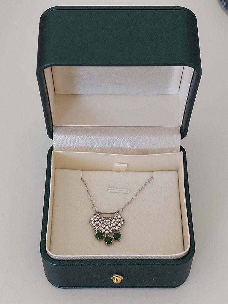 JADE(JADEIET) HANGER MET ZILVEREN KETTING EN CERTIFICAAT, Sieraden, Tassen en Uiterlijk, Kettingen, Nieuw, Ophalen of Verzenden