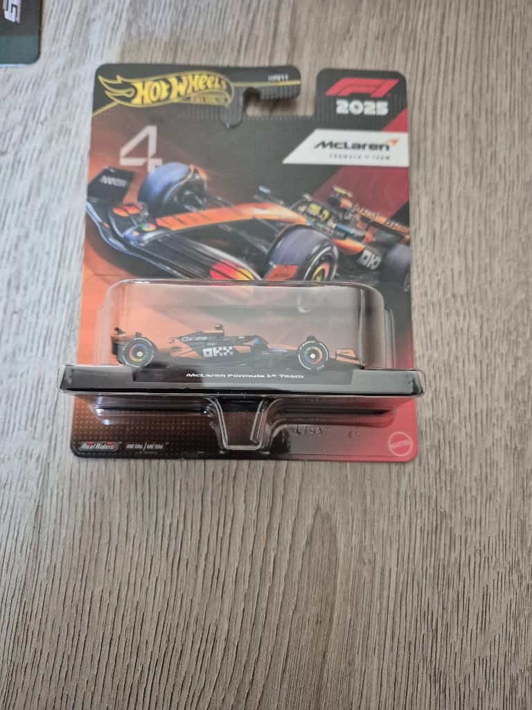 Hot Wheels 2025 Formule 1 Auto McLaren F1 Lando Norris, Ophalen of Verzenden, Nieuw, Auto