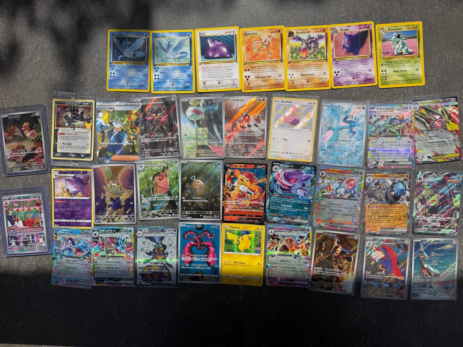 Grote collectie Pokémon kaarten, inclusief graded kaarten, Ophalen, Gebruikt, Meerdere kaarten