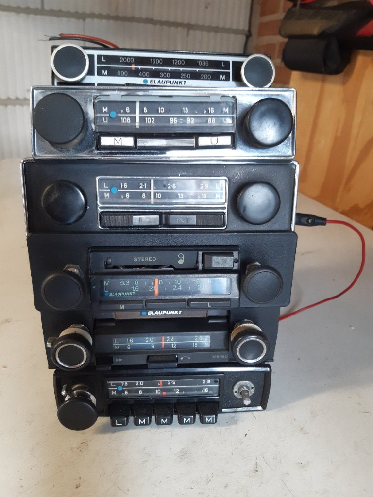 Blaupunkt oldtimer autoradio's, Ophalen, Gebruikt