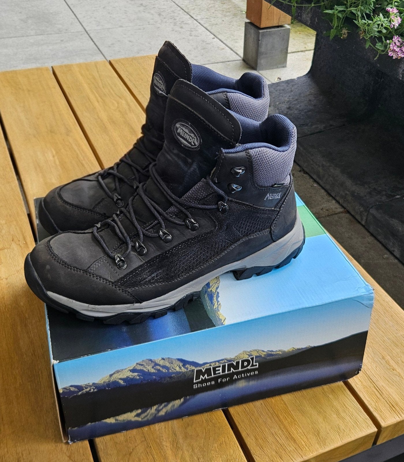 Meindl Baltimore GTX wandelschoenen maat 10,5/45, Sport en Fitness, Ophalen, Zo goed als nieuw, Schoenen