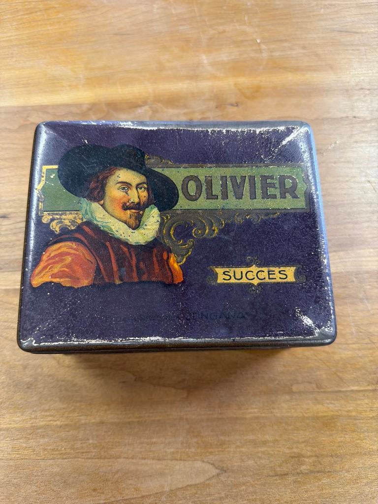 Vintage Olivier Succes Tingana Sigaren Blik, Ophalen of Verzenden, Gebruikt, Overige, Overige merken