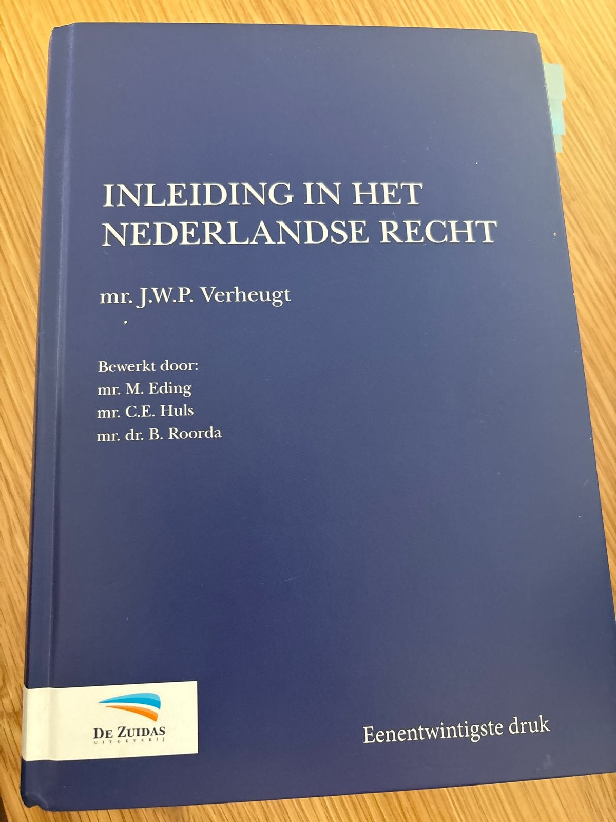 Inleiding in het Nederlandse Recht - mr. J.W.P. Verheugt, Ophalen of Verzenden, Gamma, Zo goed als nieuw, HBO