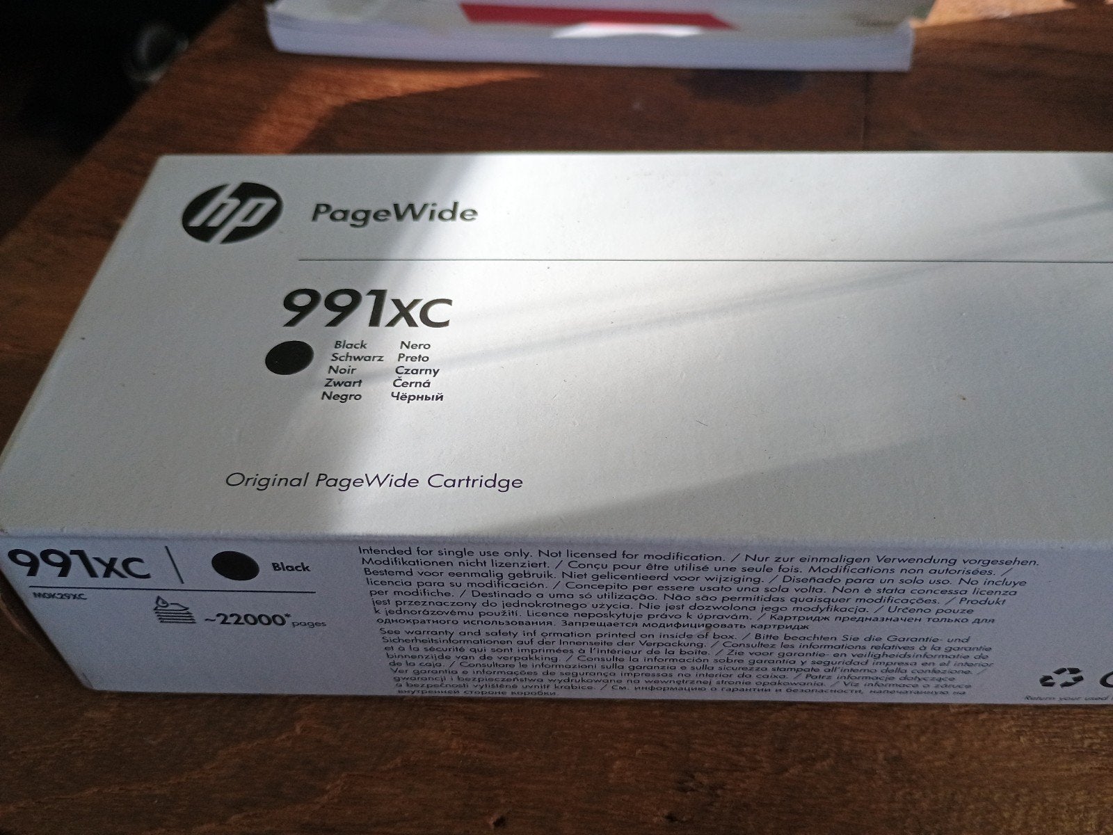 HP M0K29XC printkop 991X zwart -origineel PageWide cartridge, Ophalen of Verzenden, Nieuw, Printer, HP