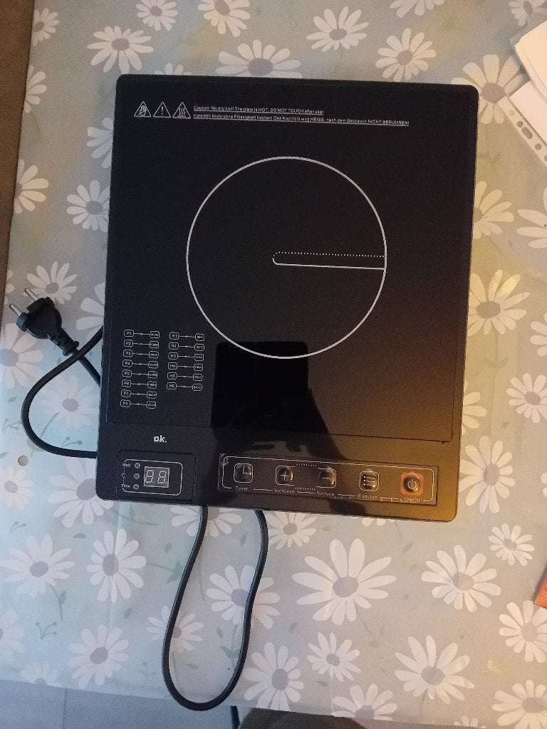 Elektrische kookplaat, Witgoed en Apparatuur, Ophalen, Nieuw, 4 kookzones, Vrijstaand
