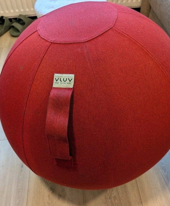 Vluv zitbal rood - Ergonomische zitbal, Ophalen of Verzenden, Yogamat