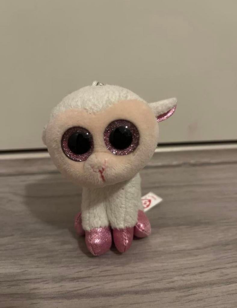 Ty Beanie Boo Lammetje Sleutelhanger, Overige karakters, Overige typen, Ophalen of Verzenden, Zo goed als nieuw