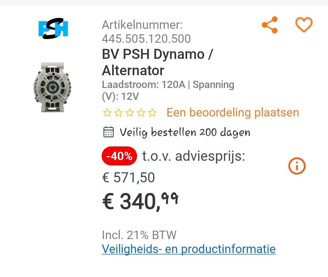 Dynamo/ alternator Citroën C4, Auto-onderdelen, Ophalen of Verzenden, Nieuw, Citroën