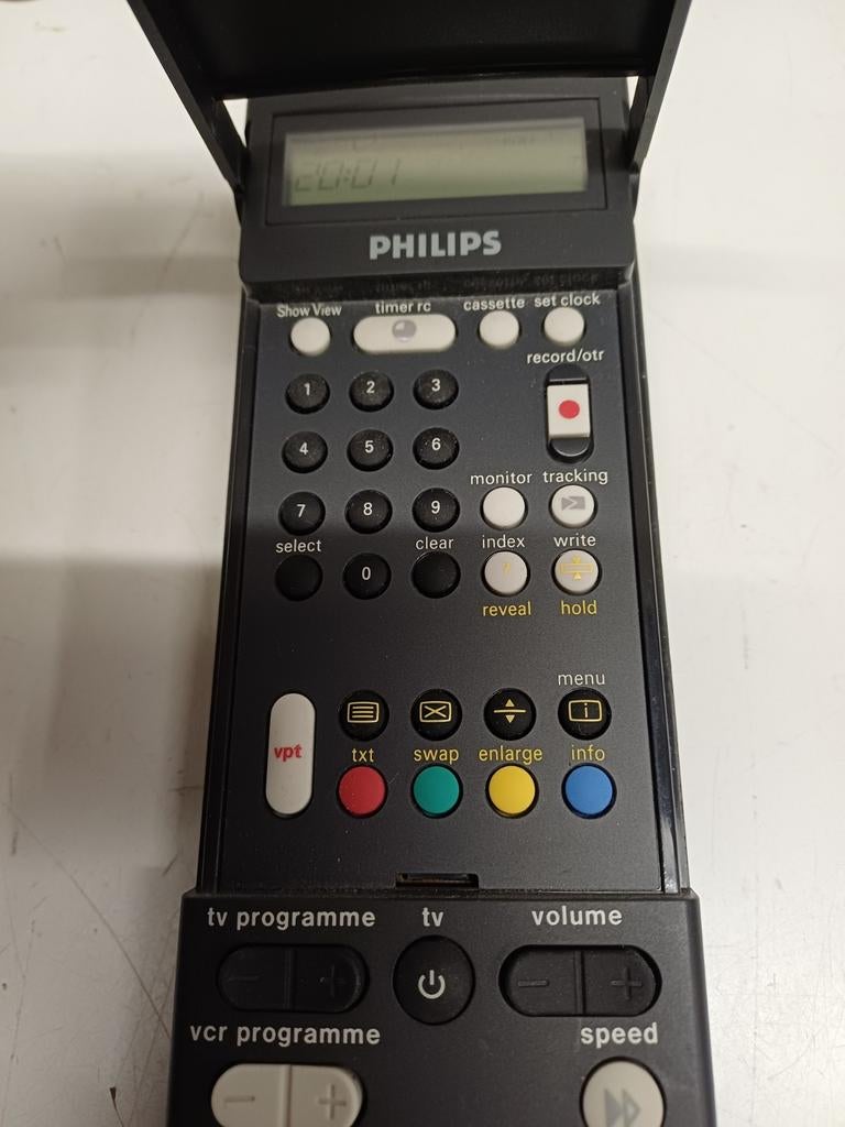 Philips RT 536 Showview Jogshuttle Afstandsbediening, Gebruikt, Vhs, Ophalen of Verzenden, Origineel