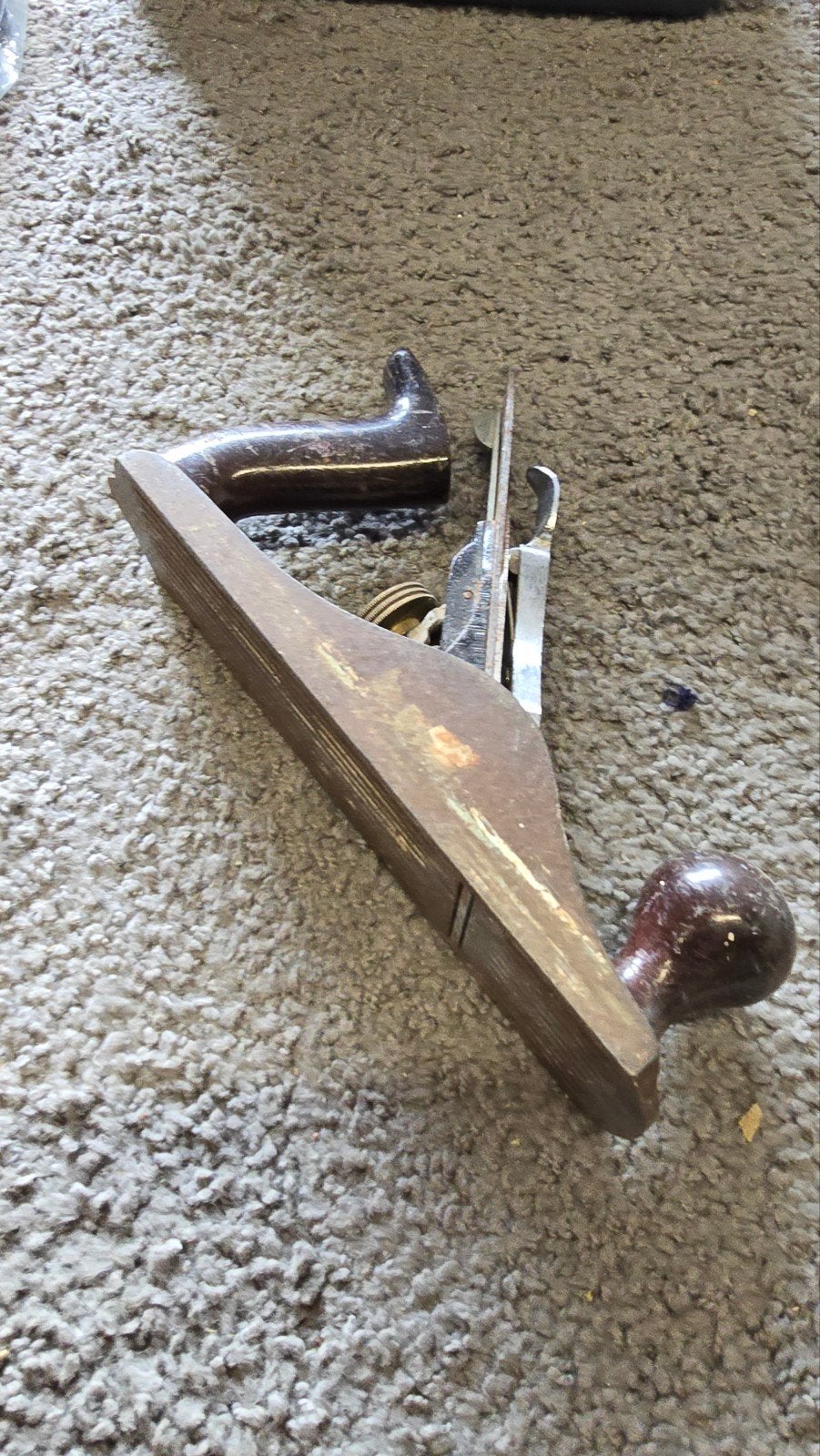 Vintage Stanley schaaf en houten schaaf, Ophalen of Verzenden, Gebruikt
