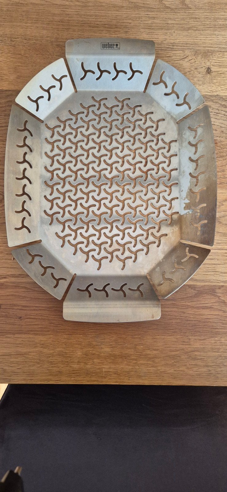 Weber BBQ Grillrooster/Groentemand - Gebruikt, Ophalen of Verzenden, Gebruikt, Weber