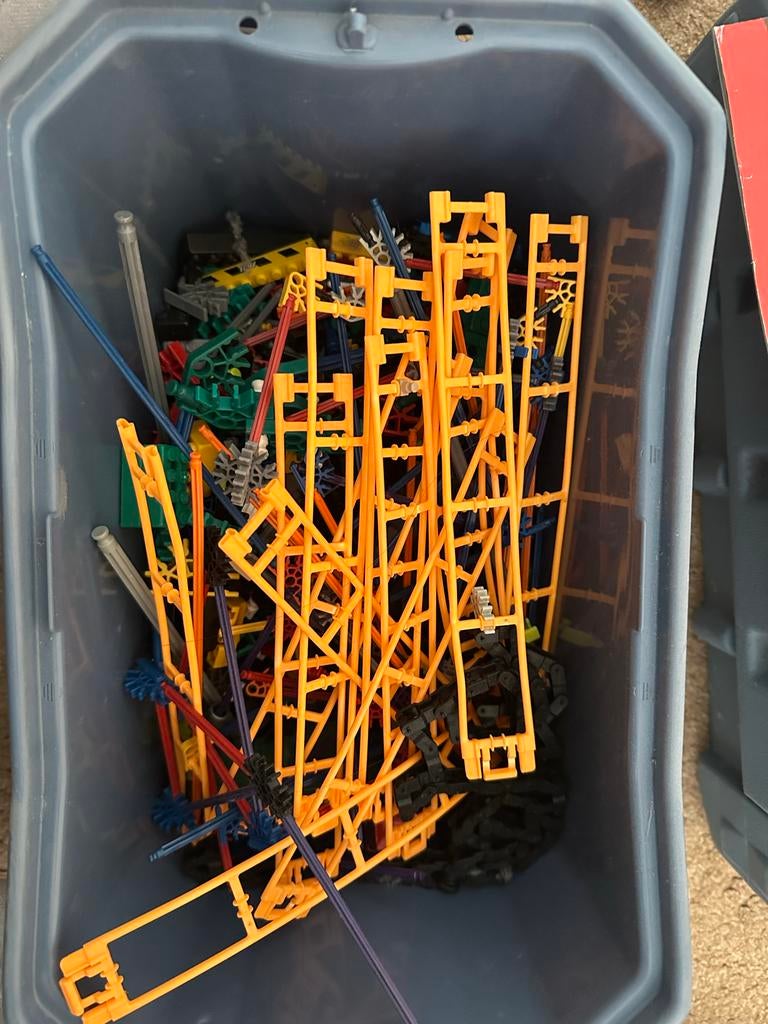 Grote partij K'nex met opbergkoffers, Ophalen of Verzenden, Gebruikt, K'nex
