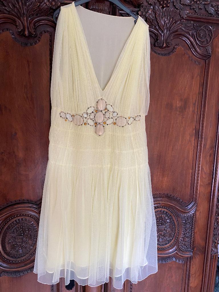 LA PERLA zijden jurk, Kleding | Dames, Jurken, La Perla, Geel, Ophalen of Verzenden, Zo goed als nieuw