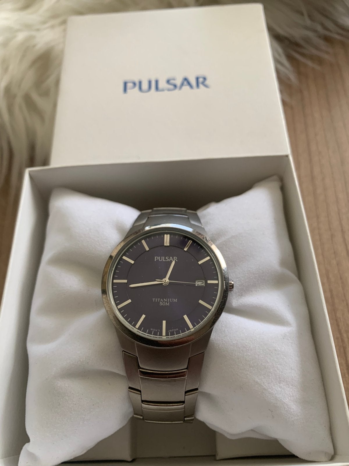 Pulsar horloge Titanium 50M, Sieraden, Tassen en Uiterlijk, Horloges | Heren, Overige merken, Staal, Staal, Verzenden