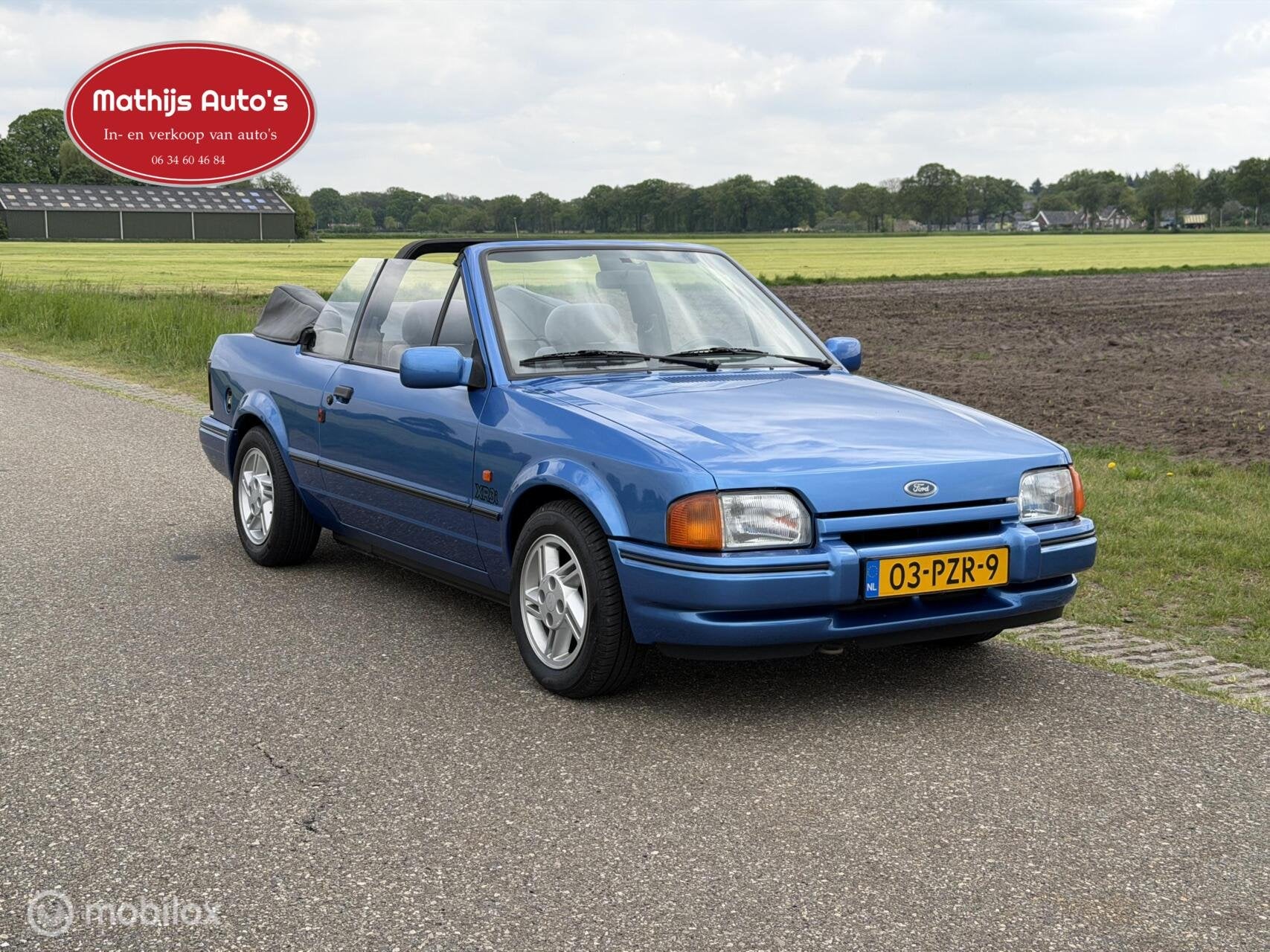 Ford Escort Cabrio 1.6 XR3 Inj. Cabrio super frisse auto!, Auto's, Voorwielaandrijving, 4 cilinders, Cabriolet, Bedrijf