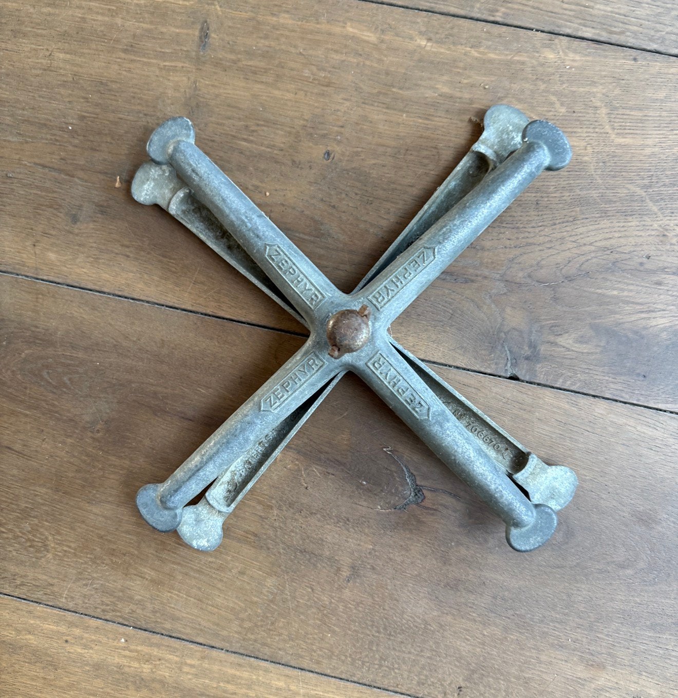 Vintage Zephyr aluminium tennisracketpers / spanner, Ophalen of Verzenden, Racket, Overige merken