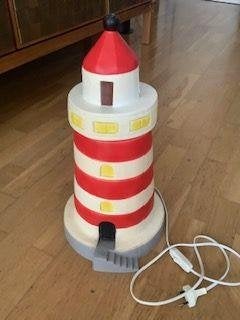 Heico vuurtorenlamp figuurlamp kinderlamp 46 cm, Ophalen, Zo goed als nieuw, Heico, Lamp