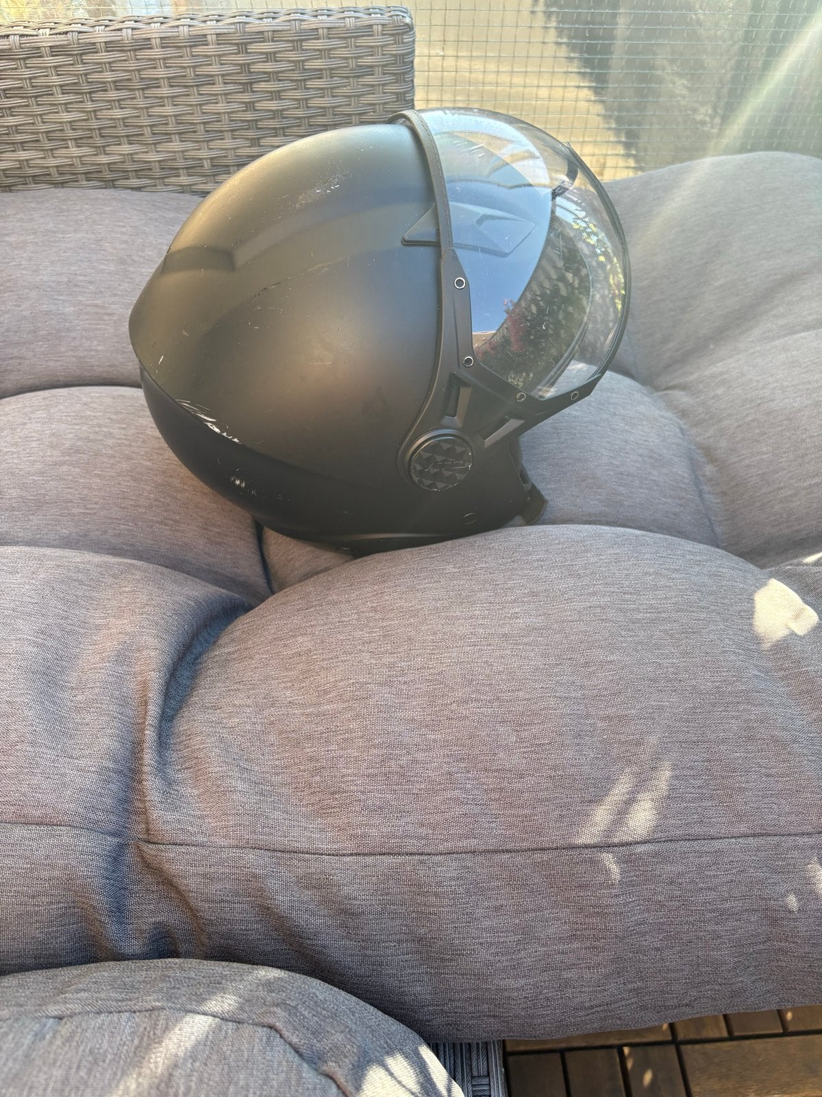 Vito Helm Maat M - Zwart, M, Heren, Jethelm, Tweedehands