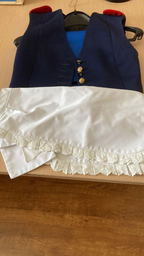 Uniform schutterij kinder Marketentsterpakje, Ophalen, Zo goed als nieuw, Blauw, Overige typen