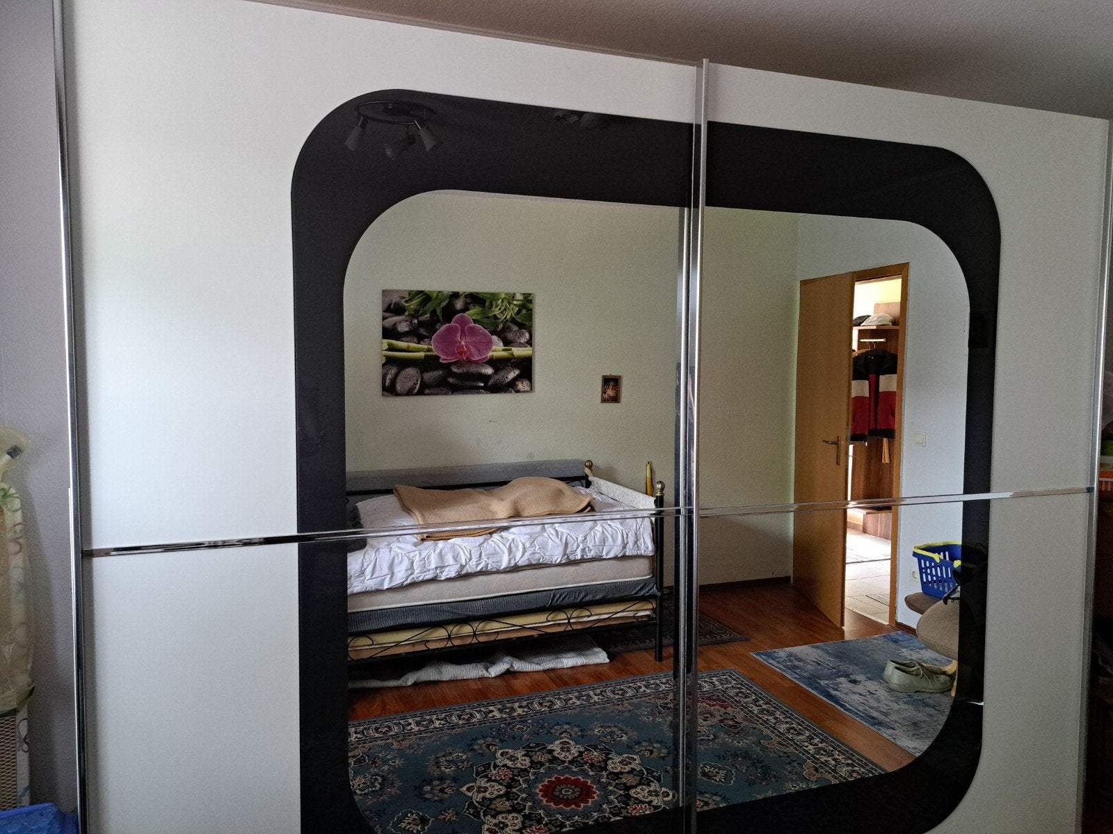 hang/leg kast met schuifdeuren en spiegels, Ophalen, 200 cm of meer, Zo goed als nieuw, 200 cm of meer