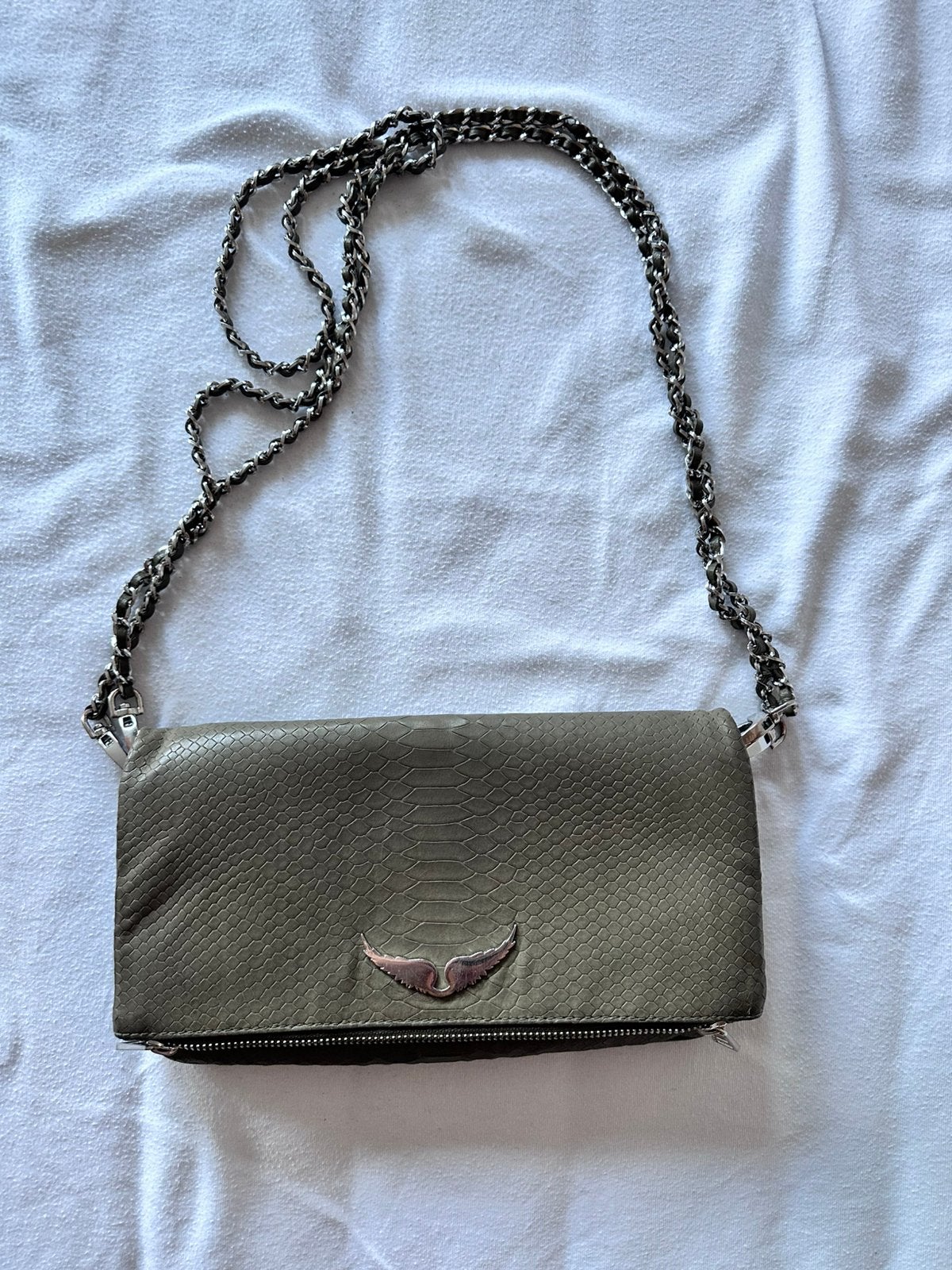 Zadig en voltaire tas, Sieraden, Tassen en Uiterlijk, Tassen | Damestassen, Ophalen of Verzenden, Zo goed als nieuw, Groen, Schoudertasje