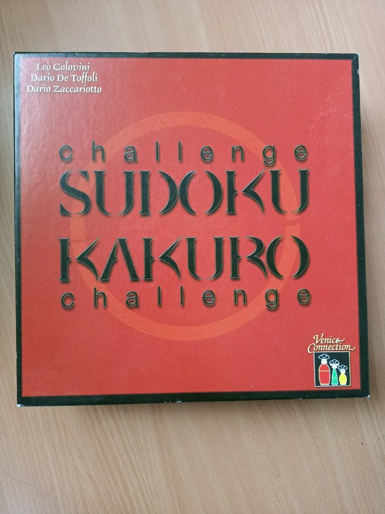 spel - Challenge sudoku / kakuro challenge van Clementoni, Een of twee spelers, Ophalen, Zo goed als nieuw, Clementoni