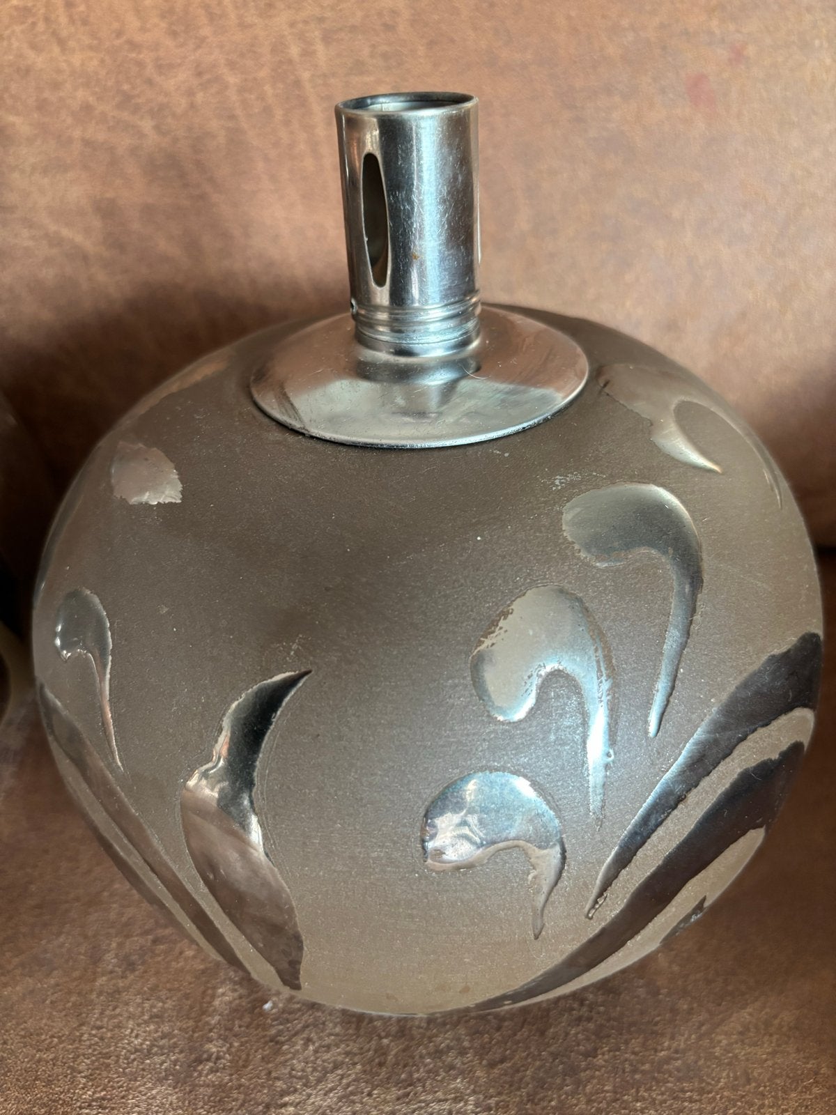 Set van 2 decoratieve olielampen met zilveren accenten, Ophalen of Verzenden