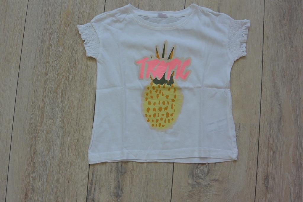 Zeeman - Mooi wit shirtje - 98/104, Zeeman, Meisje, Ophalen of Verzenden, Zo goed als nieuw