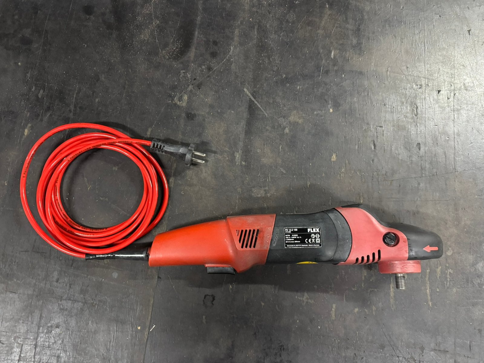 Flex polijstmachine PE 14-2  150, Ophalen of Verzenden, Zo goed als nieuw, Minder dan 700 watt, Haakse handslijpmachine
