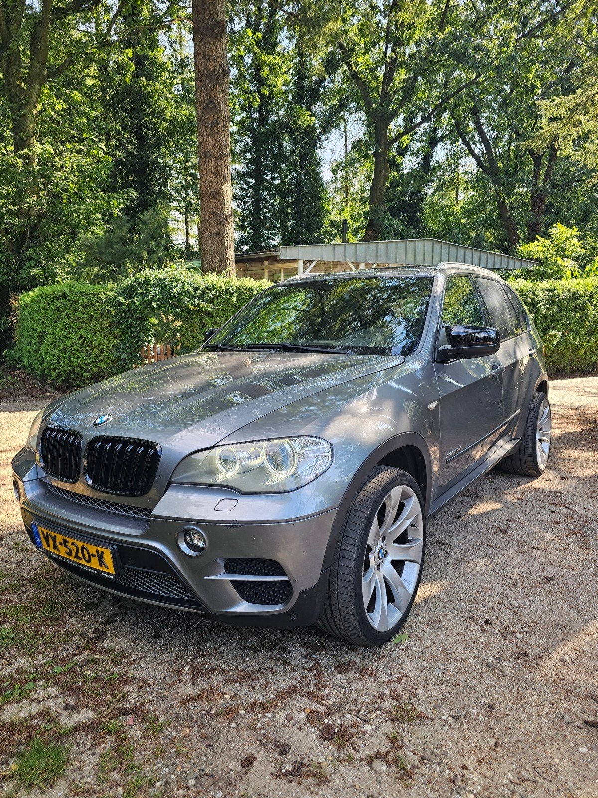 BMW X5 2012 vol opties grijs kenteken, Automaat, Euro 5, Zwart, 2993 cc