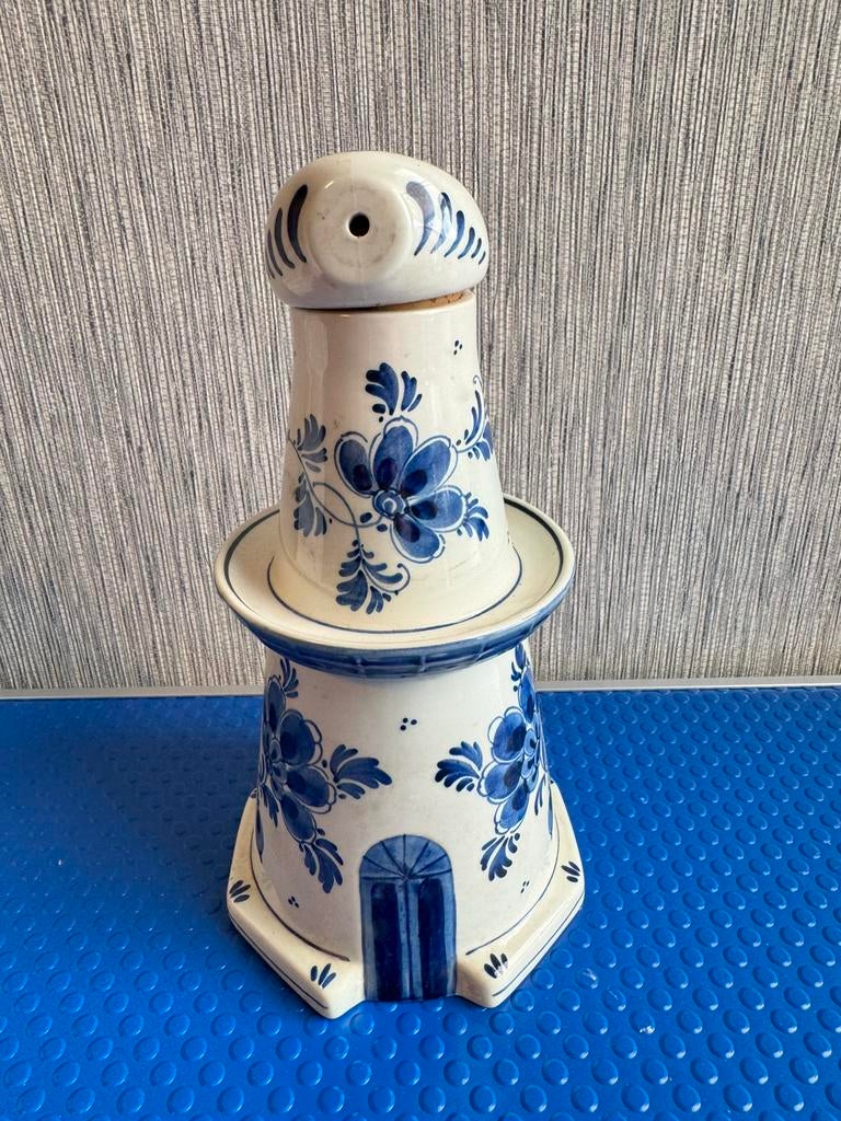 Vintage Delfts Blauwe Jeneverkruik.  (Handgeschilderd), Antiek en Kunst, Ophalen of Verzenden