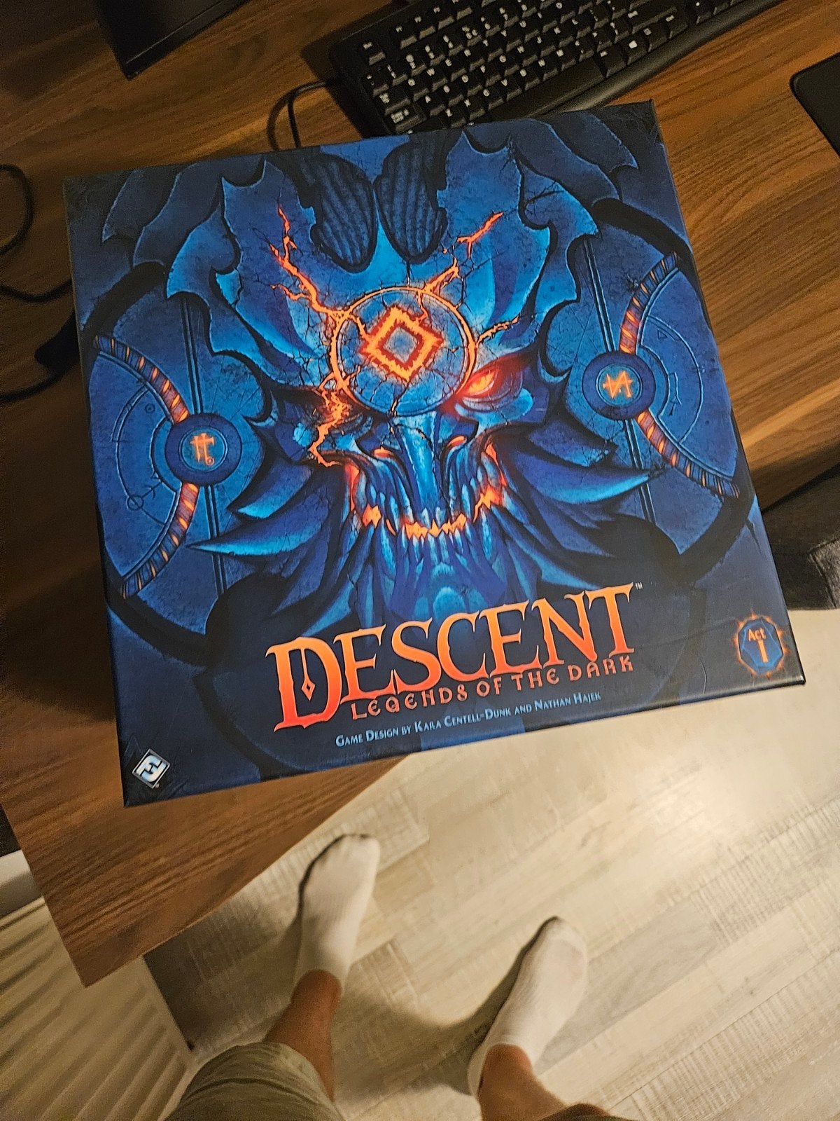 Descent: Legends of the Dark - Bordspel 1x gespeeld, Een of twee spelers, Ophalen of Verzenden, Zo goed als nieuw, Fantasy Flight Games