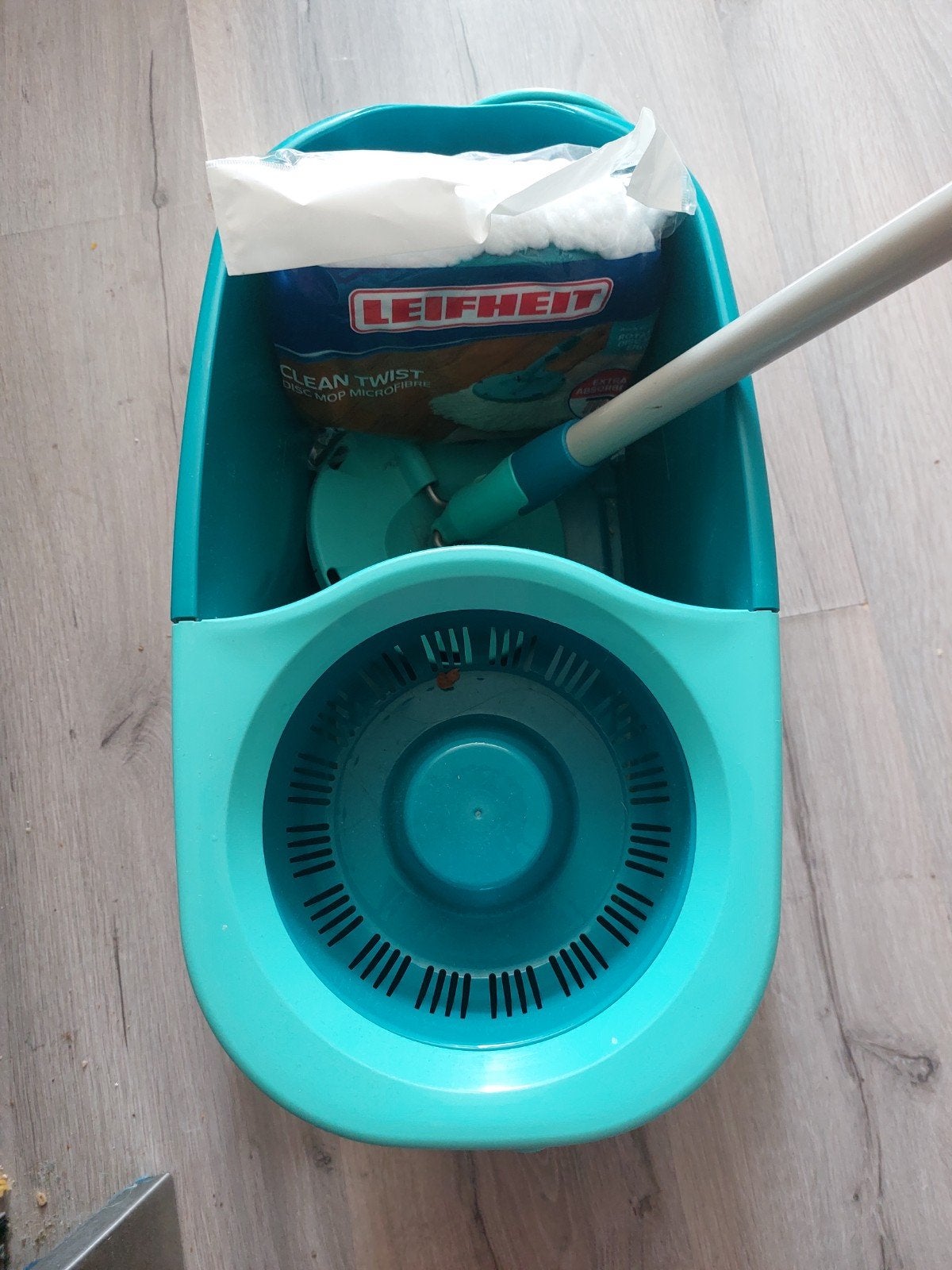 Leifheit Clean Twist Dweilsysteem met emmer en mop, Ophalen, Dweilemmer, -bak, of -wagen