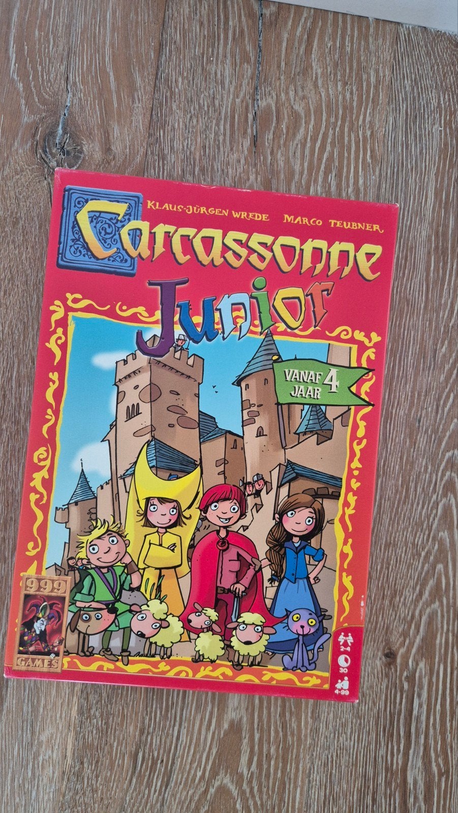 Carcassonne Junior bordspel - Zo goed als nieuw, Drie of vier spelers, Ophalen of Verzenden, Zo goed als nieuw, 999 Games