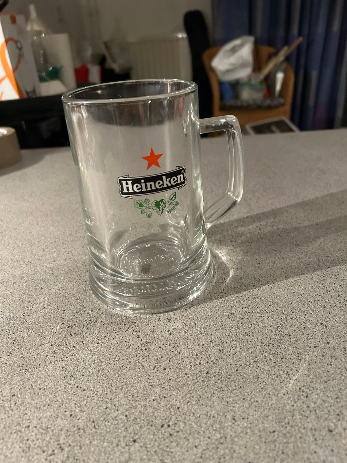 Heineken Bierpul - Stevige Glazen Pul, Ophalen of Verzenden, Zo goed als nieuw, Overige merken, Glas