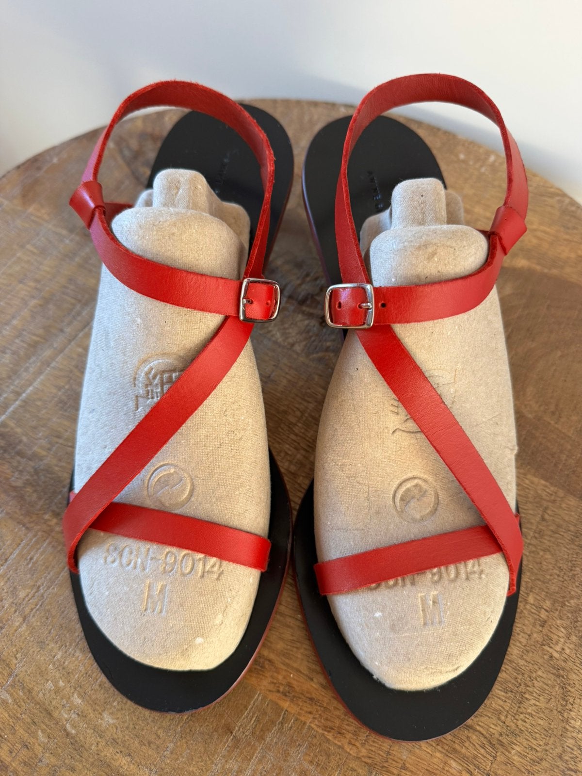 *Anine Bing* Prachtige exclusieve Sandalen mt 41 Als Nieuw!, Kleding | Dames, Verzenden, Zo goed als nieuw, Rood, Sandalen of Muiltjes