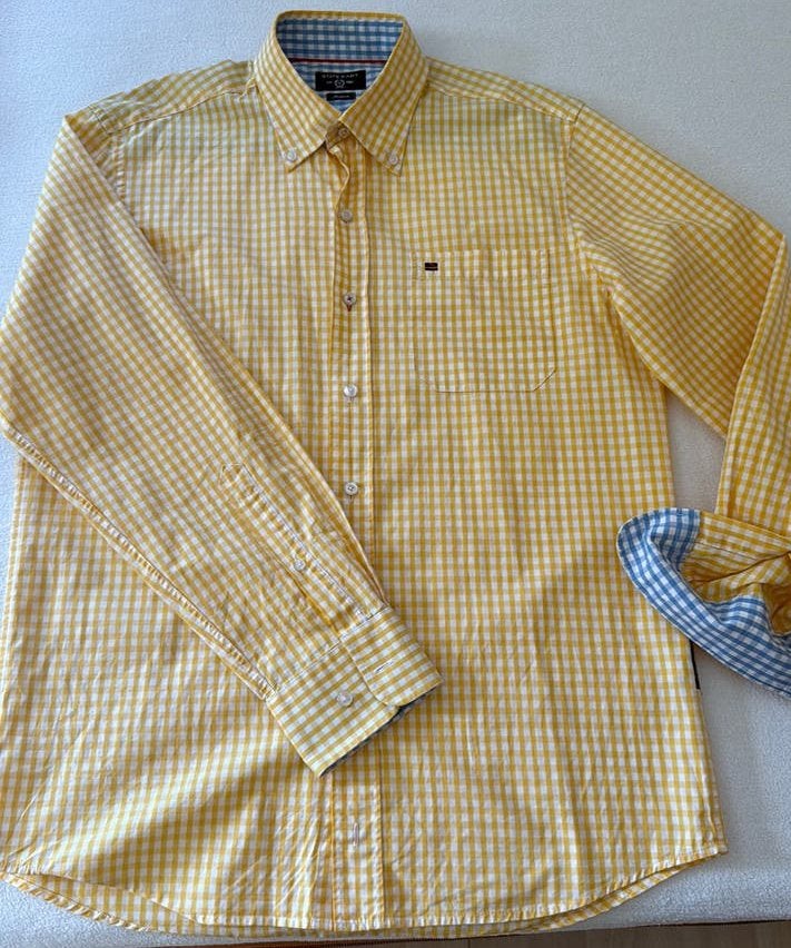 State of Art shirt M, Ophalen of Verzenden, Zo goed als nieuw, Geel, Halswijdte 39/40 (M)