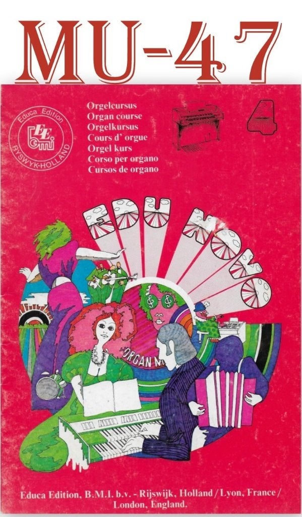 Mu -47 Bladmuziek Orgelcursus boek 4, Orgel, Gebruikt, Ophalen of Verzenden, Artiest of Componist
