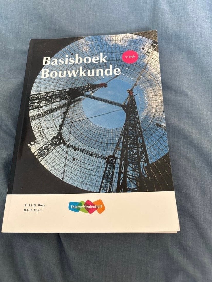 Basisboek Bouwkunde - 5e druk, Boeken, Ophalen of Verzenden, Beta, Zo goed als nieuw, HBO