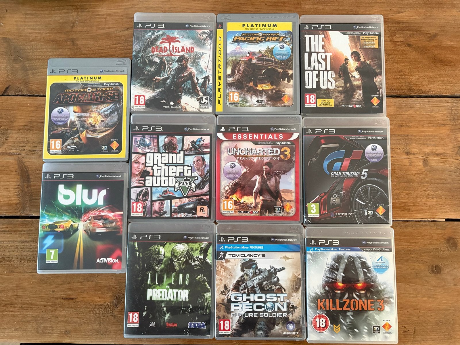 Playstation 3 games - Diverse titels, Avontuur en Actie, Gebruikt, 1 speler, Eén computer