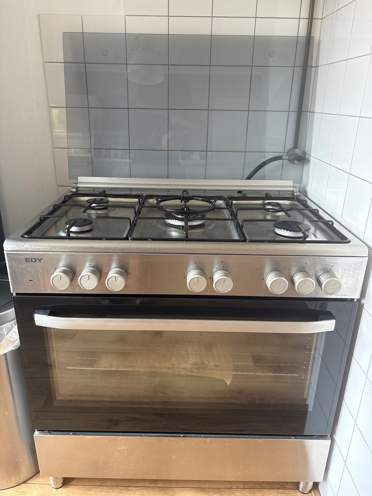 EDY Vrijstaand Gasfornuis met Oven, Ophalen, Gebruikt, 60 cm of meer, Gas