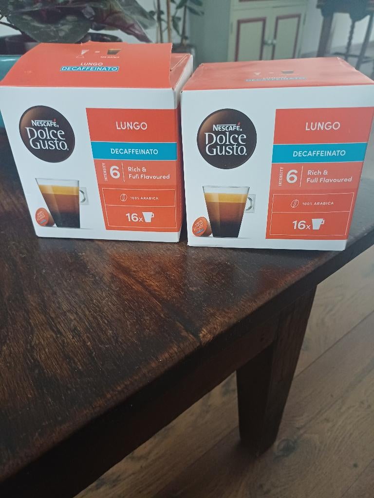 Op te halen 2 dozen decafe Lungo dolce gusto 5 euro, Ophalen, Nieuw