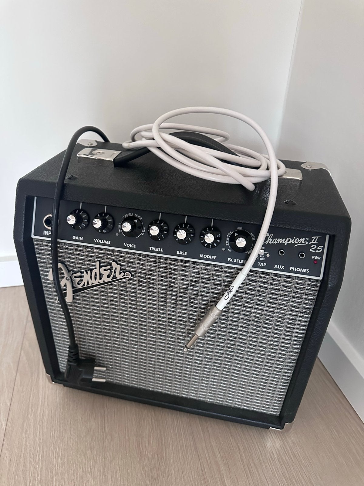 Fender Mustang LT25 Champion gitaarversterker, Ophalen, Zo goed als nieuw, Gitaar, Minder dan 50 watt