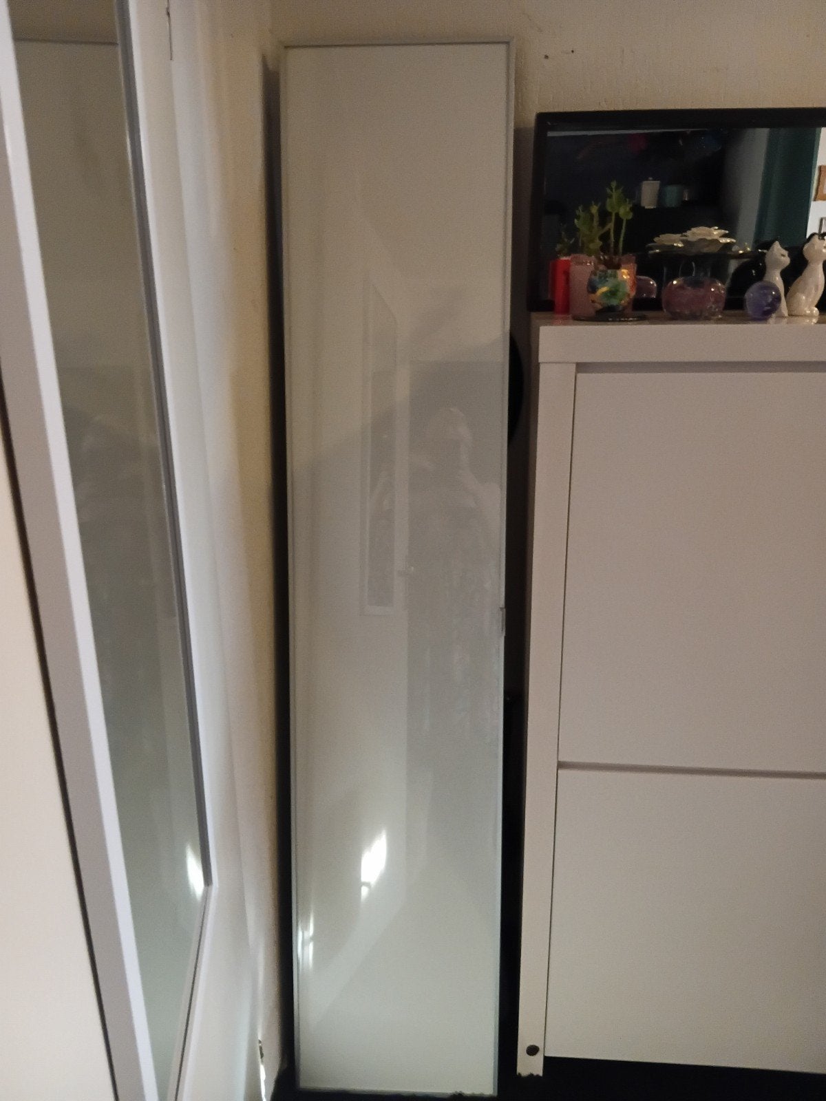 hoogglans witte kastdeur ikea Billy boekenkast, Ophalen, Zo goed als nieuw, Binnendeur, 200 tot 215 cm
