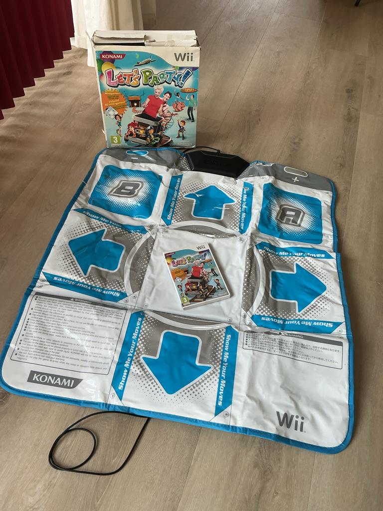 Let's Party! Wii dansmat - Compleet en Zo goed als nieuw, Spelcomputers en Games, Games | Nintendo Wii, Overige genres, Eén computer
