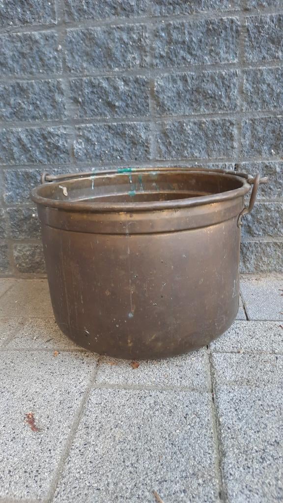 Oude koperen ketel - Decoratieve pot, Ophalen