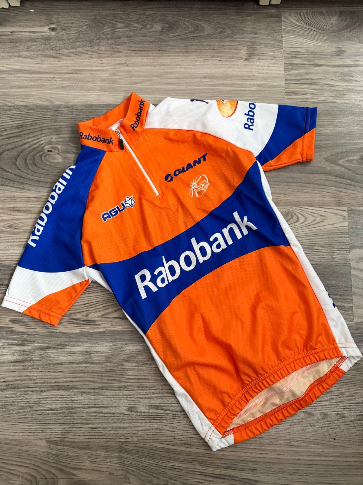 Rabobank AGU Giant UCI World Tour Wielershirt Maat 140cm, Kinderen, Overige maten, Ophalen of Verzenden, Zo goed als nieuw